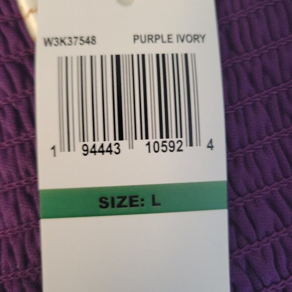 NWT Band of the Free Coraline Purple Floral Crossover Mini Dress Summer Size L - Picture 9 of 11